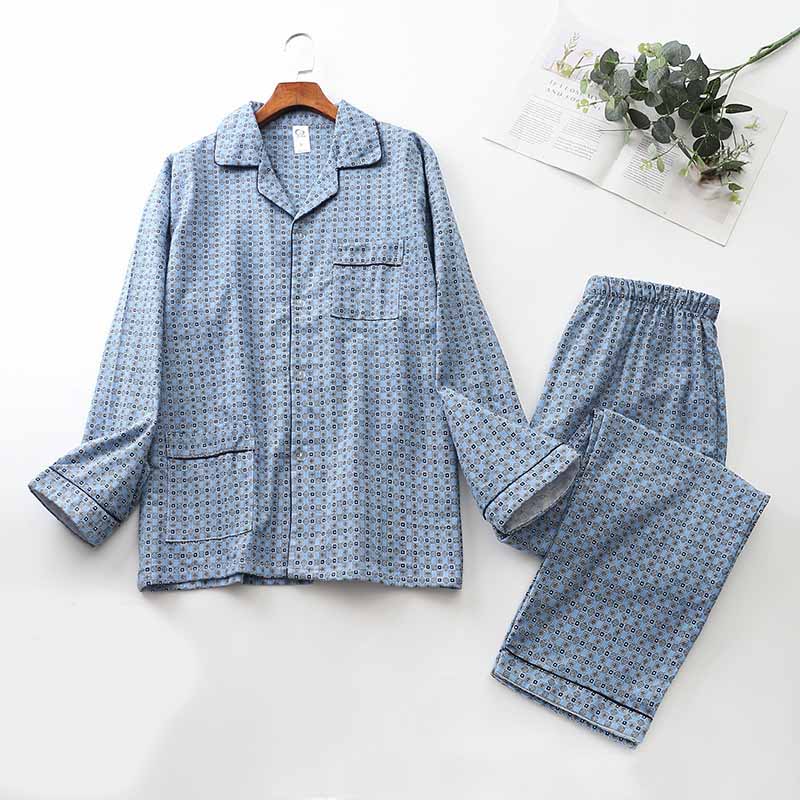 Brushed Cloth Lapel Pajama Set