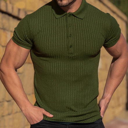 Slim Fit Mercerized Cotton Polo Shirt