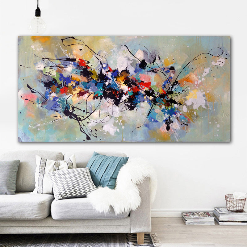 Abstract Color Splash Canvas Wall Art