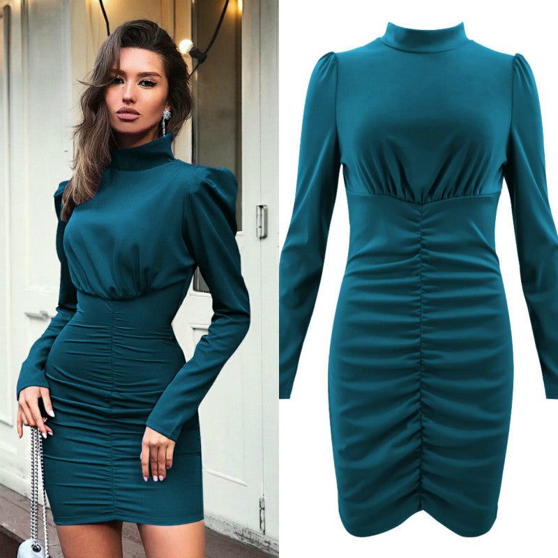 Day to Night Hip Pleated Dress