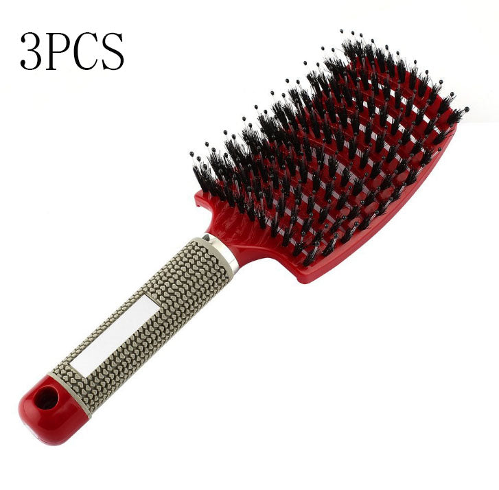 Detangle Bristle and Nylon Comb Anti-Knot Hair Brush