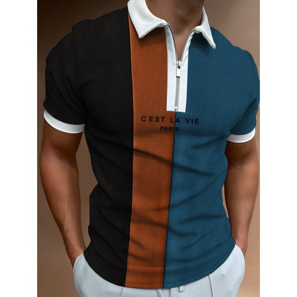 Sports Polo Zipper Shirt
