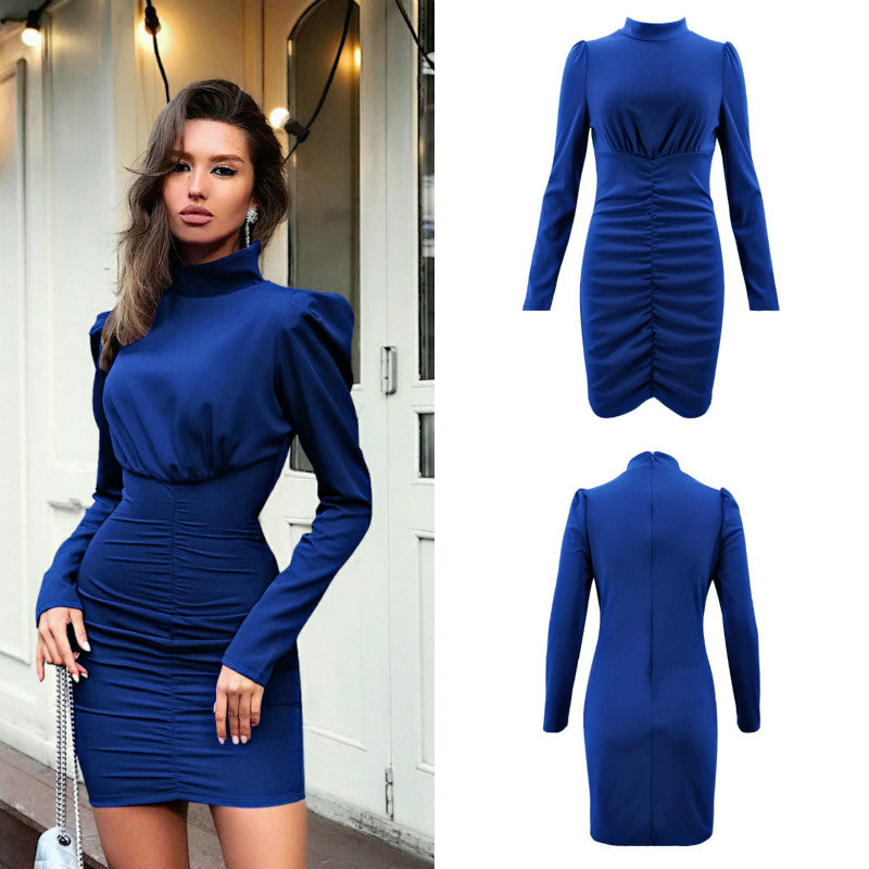 Day to Night Hip Pleated Dress