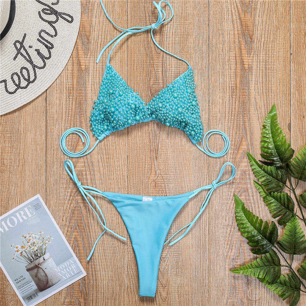 Inner Beach Babe Stringy Mini Bikini Two Piece Swimsuit