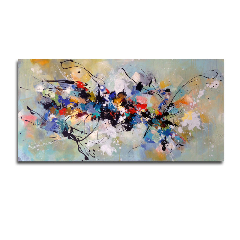 Abstract Color Splash Canvas Wall Art