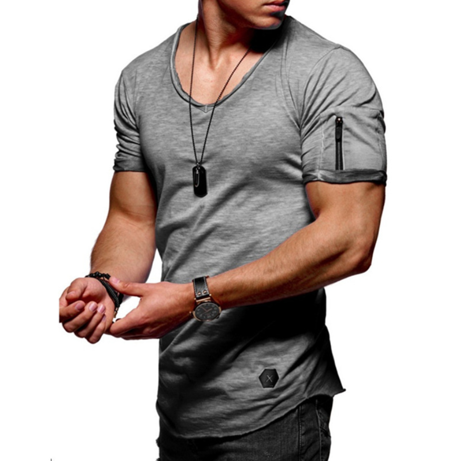 V-neck Short-sleeved