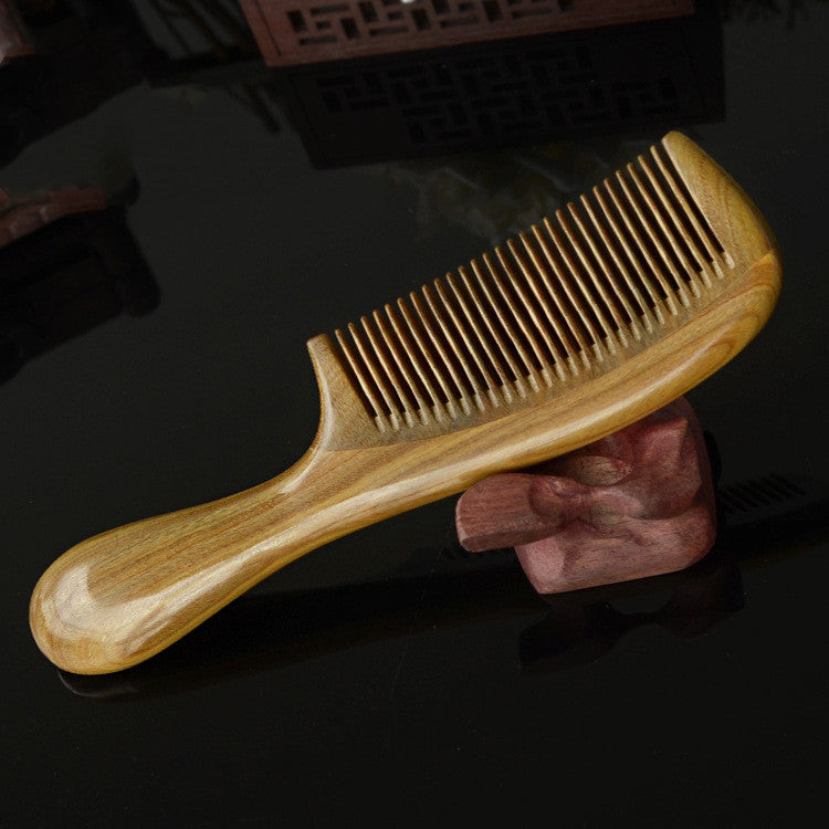 Authentic Green Sandalwood Comb for Natural Hair Care