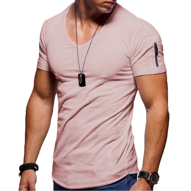 V-neck Short-sleeved
