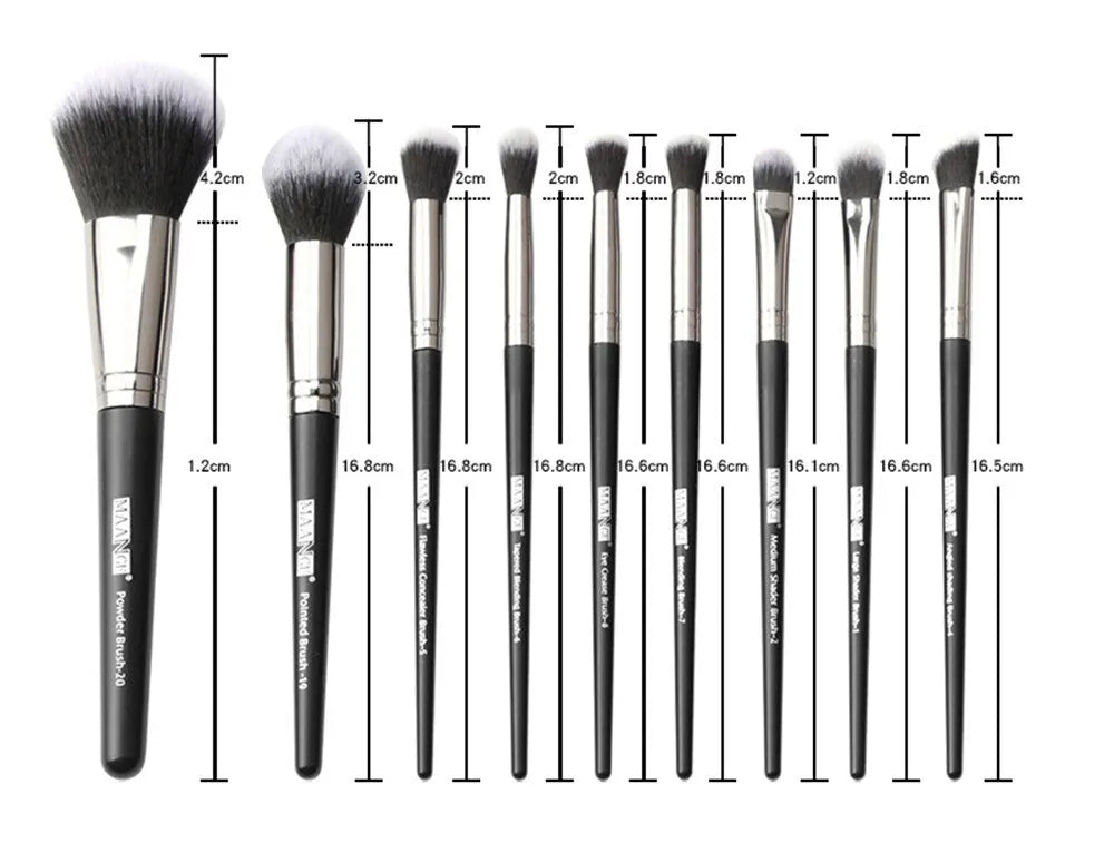 Complete Eye Shadow & Makeup Brush Beauty Tool Essentials 20 Piece Set