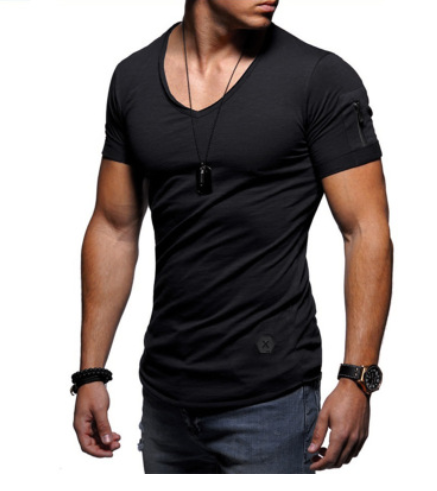 V-neck Short-sleeved