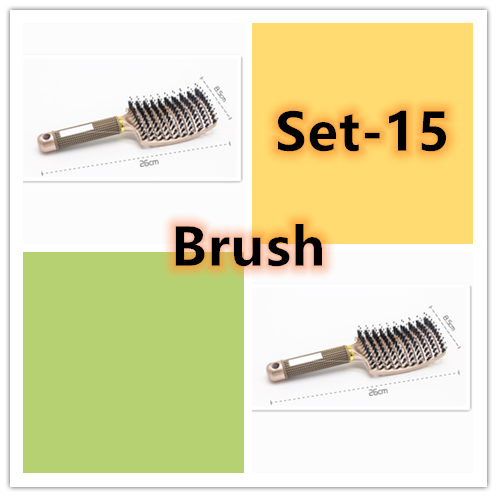 Detangle Bristle and Nylon Comb Anti-Knot Hair Brush