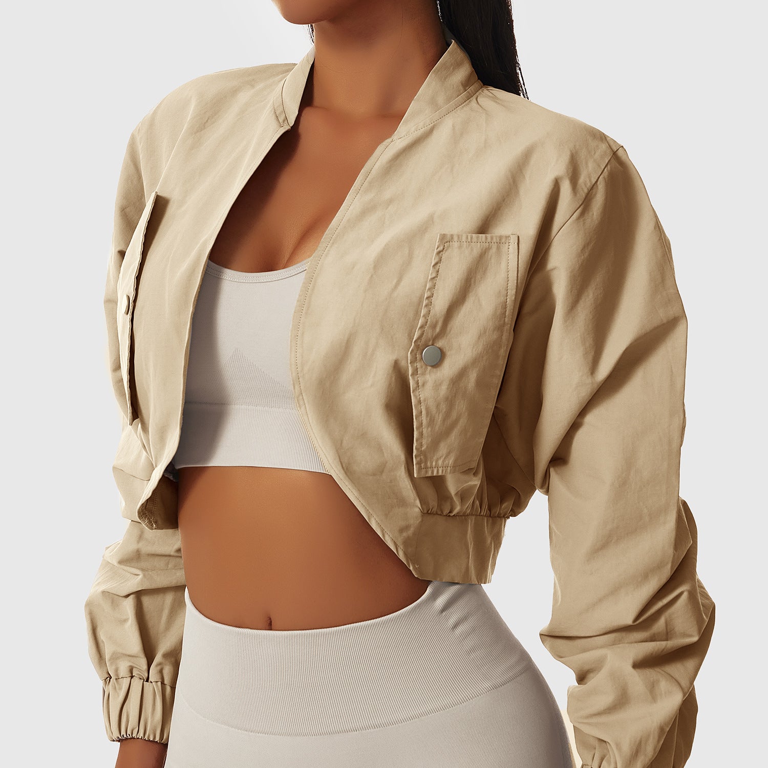 Sporty Elegance Quick Dry Long Sleeve Jacket