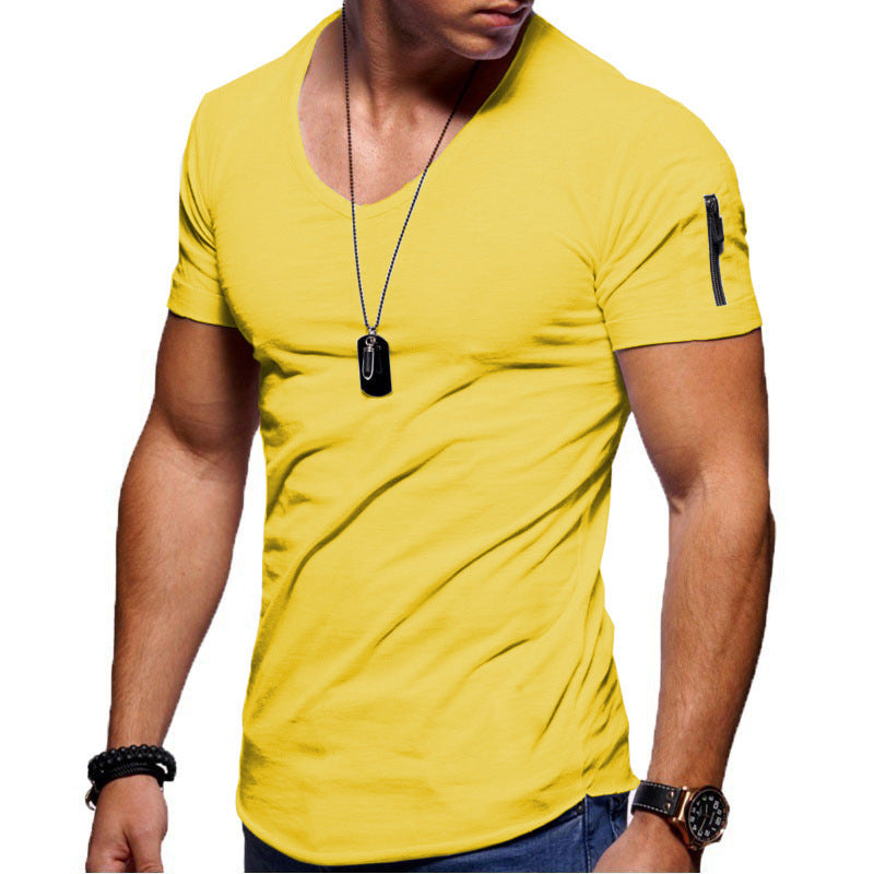 V-neck Short-sleeved