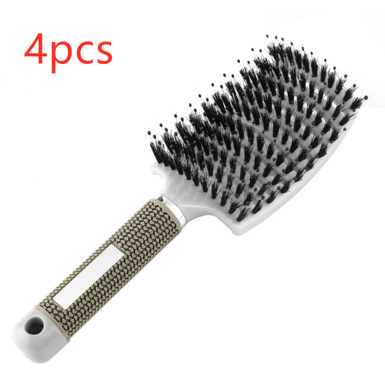Detangle Bristle and Nylon Comb Anti-Knot Hair Brush