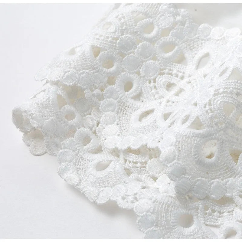 Chic Hollowed Chiffon Dress