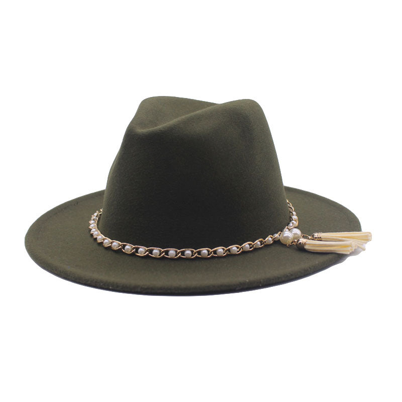 Classic Fedora Top Wool Hat