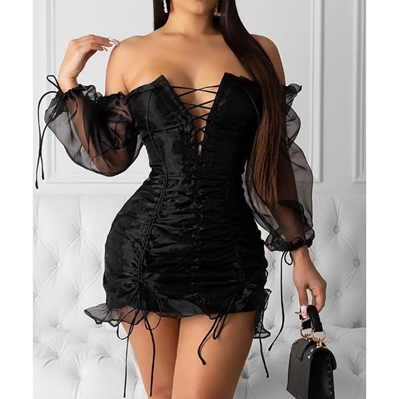 Sultry Nights Lace Party Dress