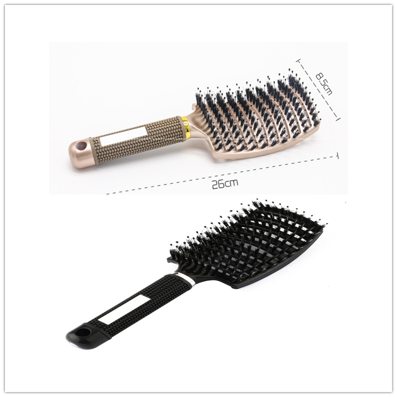 Detangle Bristle and Nylon Comb Anti-Knot Hair Brush