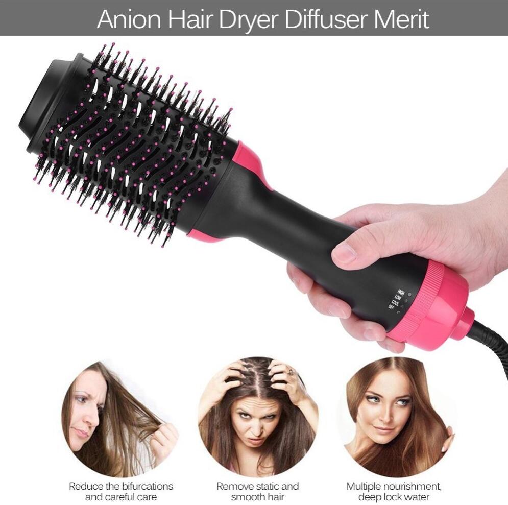 Ionic Electric Hair Dryer Brush for Salon-Quality Results
