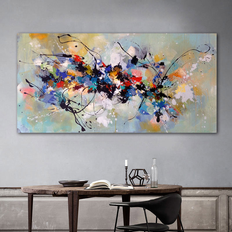 Abstract Color Splash Canvas Wall Art