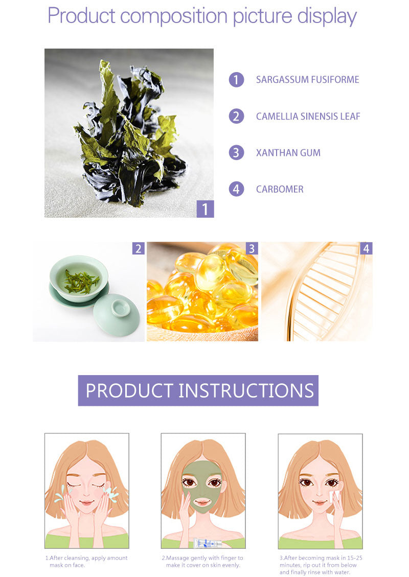 Deep-Cleansing Green Tea Mask Formula for Clearer Skin