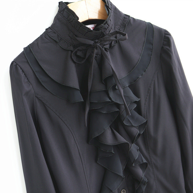 Elegance Redefined Long-sleeved chiffon shirt