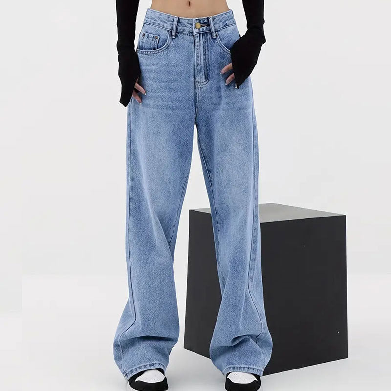 Street Style Vibes High Waist Denim Jeans