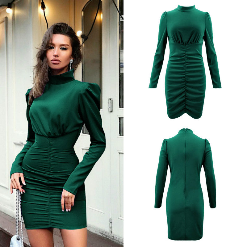 Day to Night Hip Pleated Dress