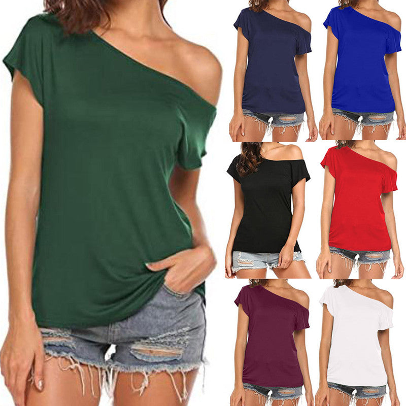Daily Casual Off-shoulder T-shirt