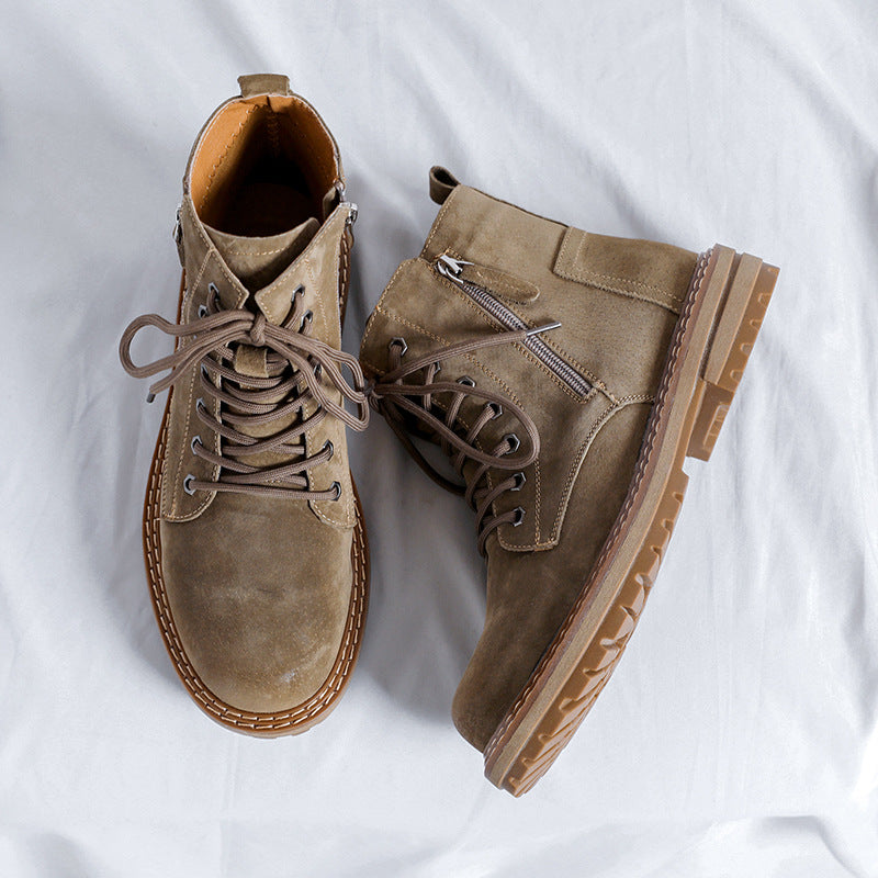 Side Zipper Ankle Boots