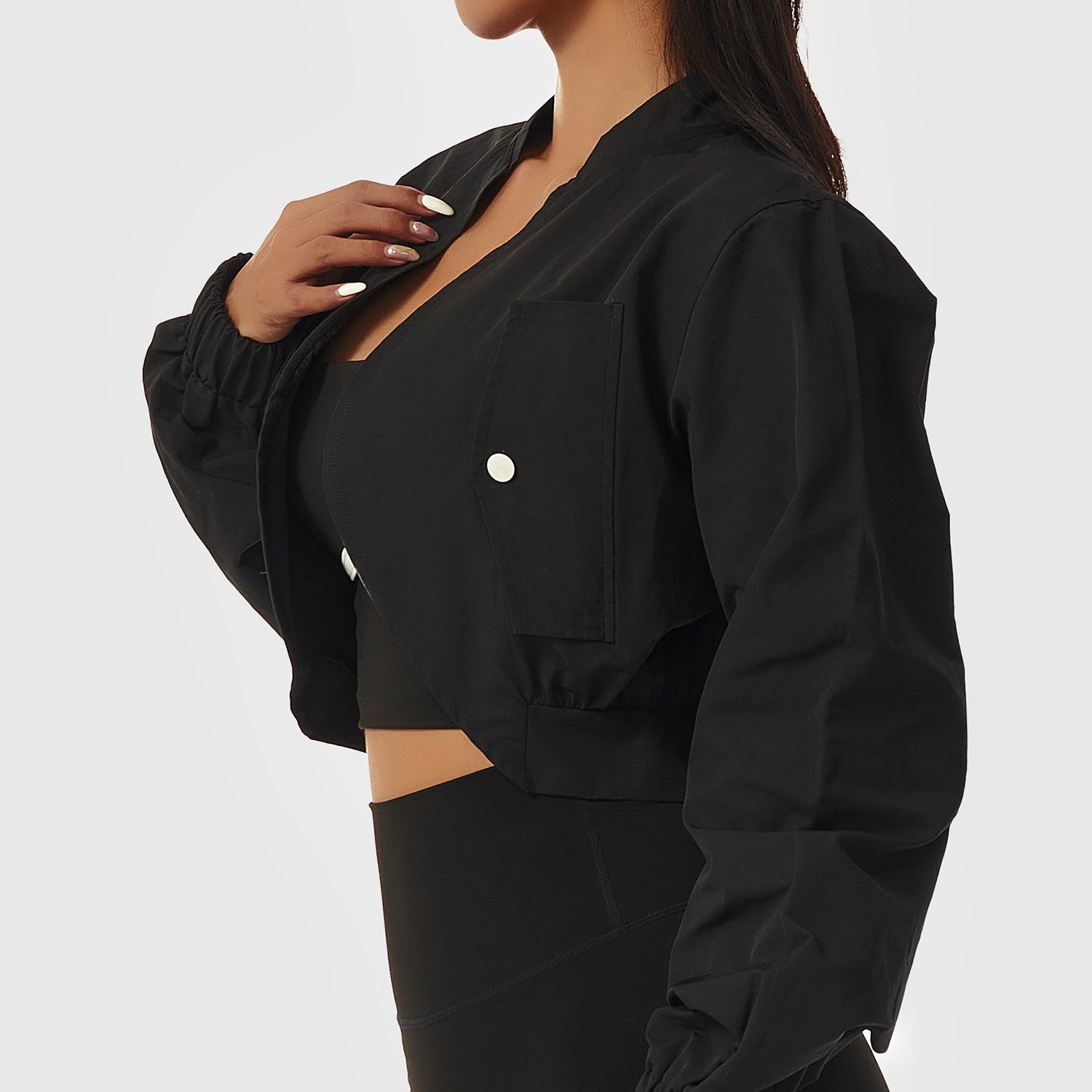 Sporty Elegance Quick Dry Long Sleeve Jacket