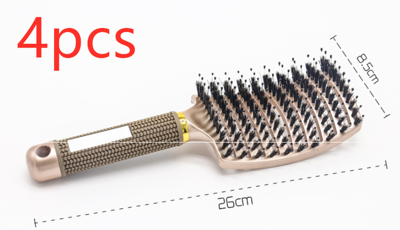 Detangle Bristle and Nylon Comb Anti-Knot Hair Brush