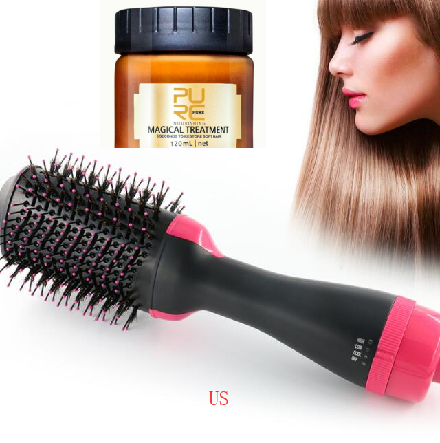 Ionic Electric Hair Dryer Brush for Salon-Quality Results