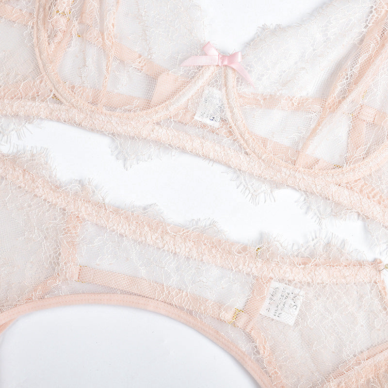 Sensual Feather Ruffle Lace Lingerie