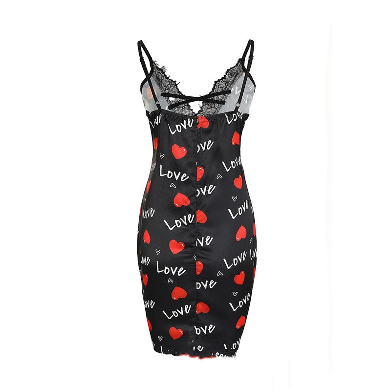 Flirty Lace Detail Nightwear Slip