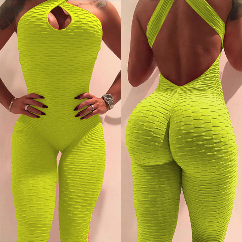 Sportswear Backless One Piece Bodysuit