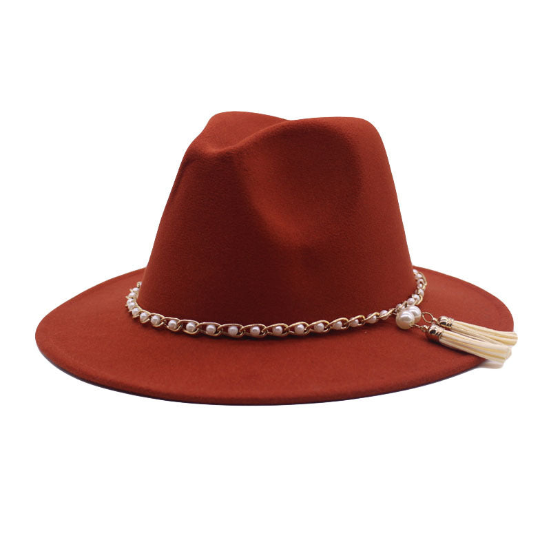 Classic Fedora Top Wool Hat