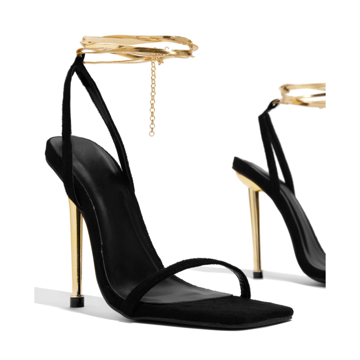 Elegant Stiletto Strap Sandals