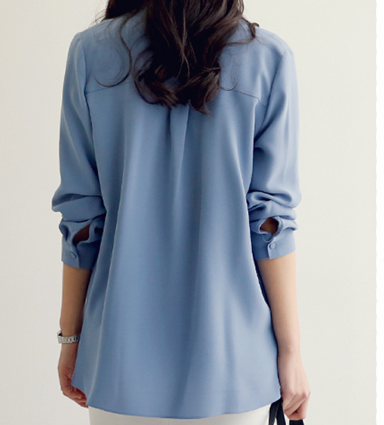 Chic Long sleeve bow streamer shirt