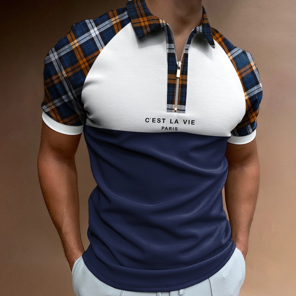 Sports Polo Zipper Shirt