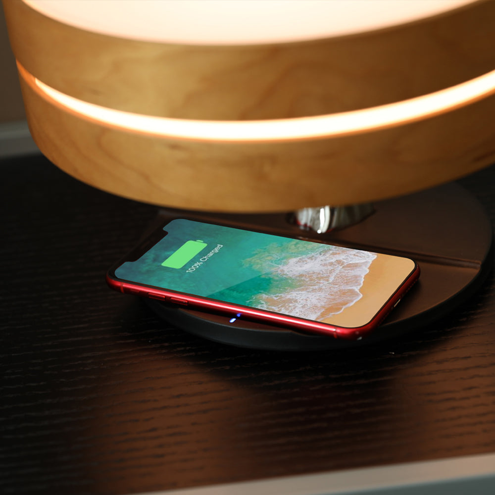 Round Intelligent Bluetooth Speaker Bed Lamp
