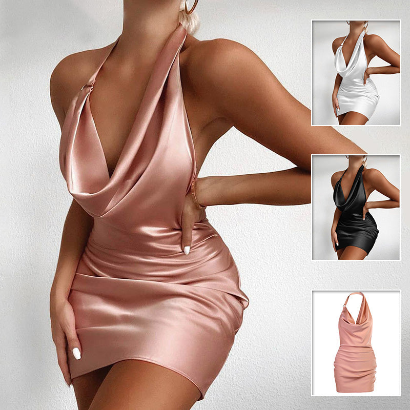 Satin Mini Party Dress