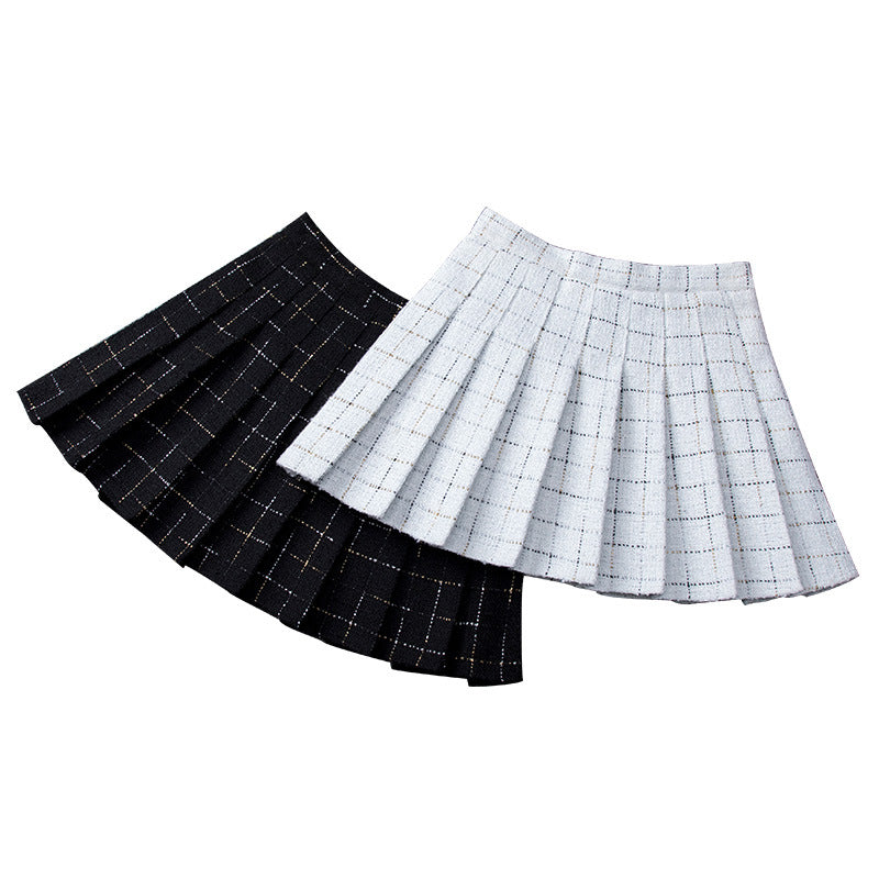 Modern Classics High Waist Slim Plaid Skirt