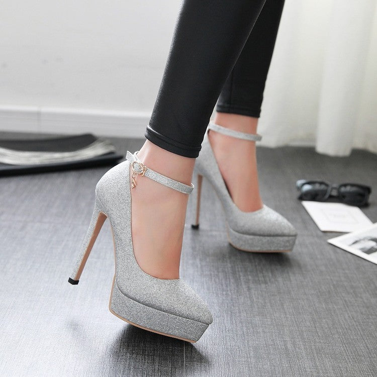 Fashion Classy Shiny Platform Stilettos
