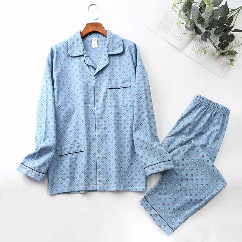Brushed Cloth Lapel Pajama Set
