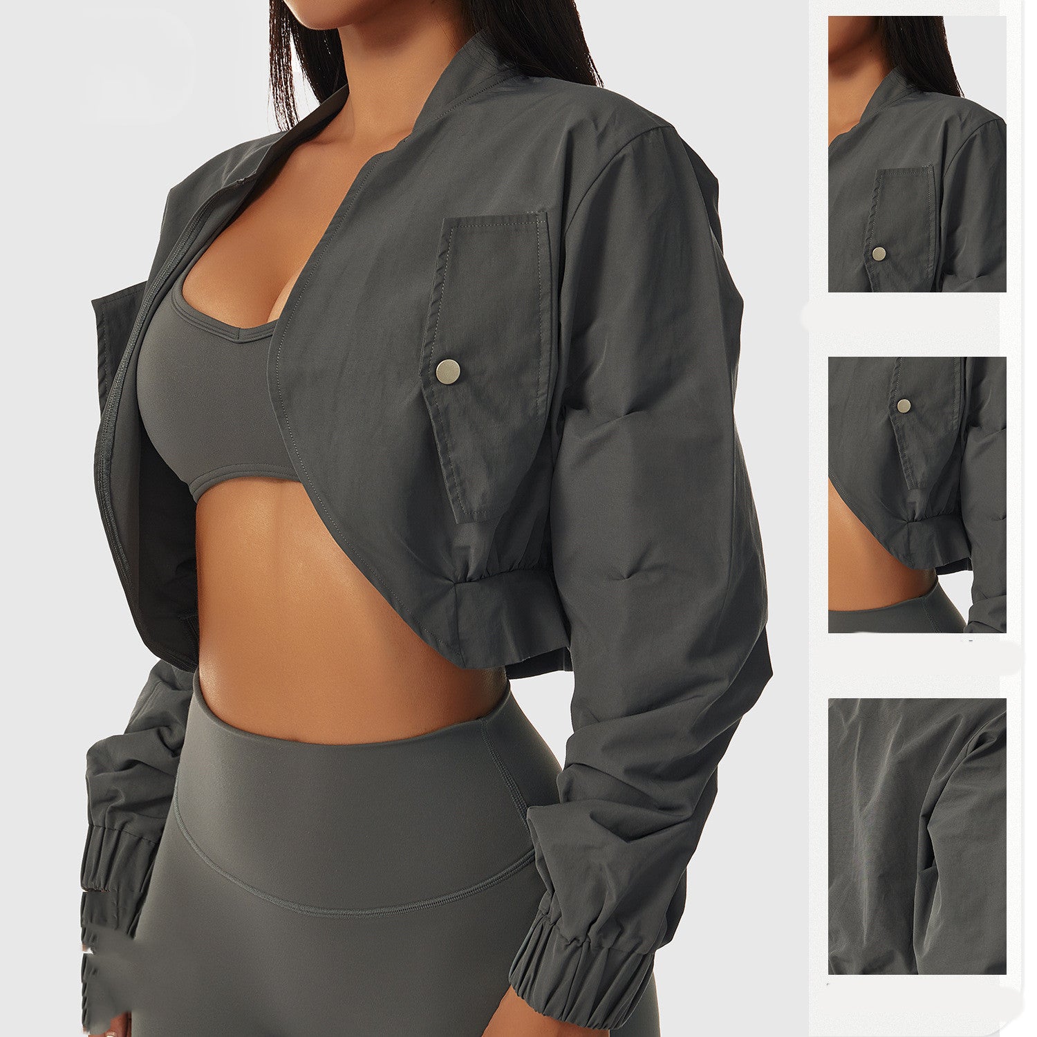 Sporty Elegance Quick Dry Long Sleeve Jacket