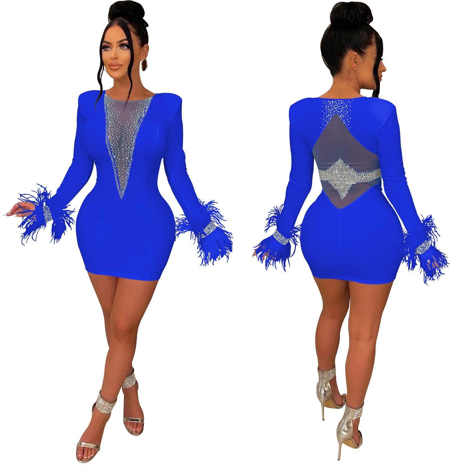 Elegant Long Sleeve Lace Dress