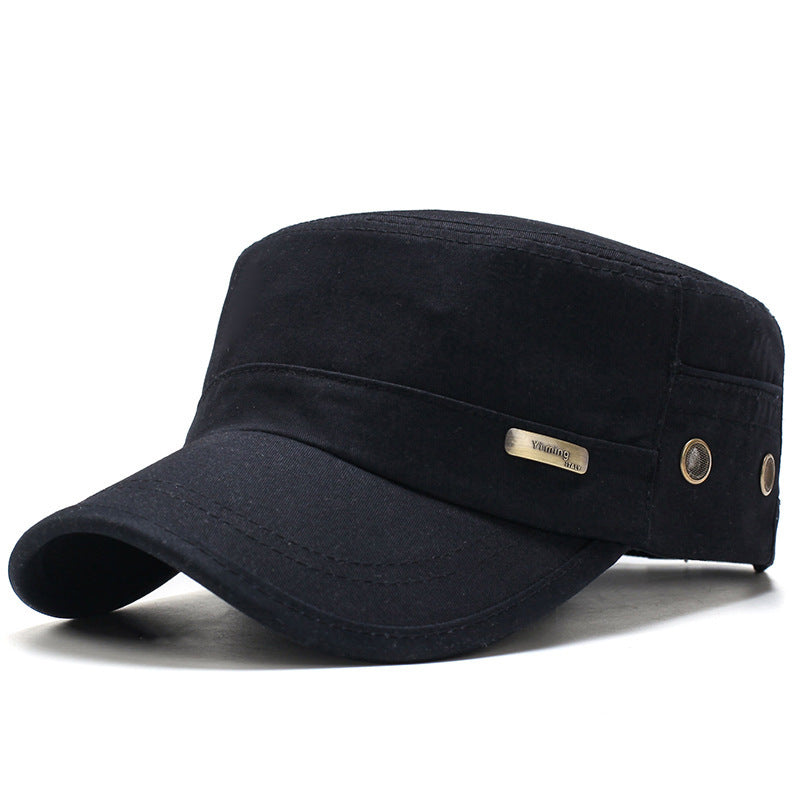 Casual Flat Top Cap Outdoor Breathable Hat