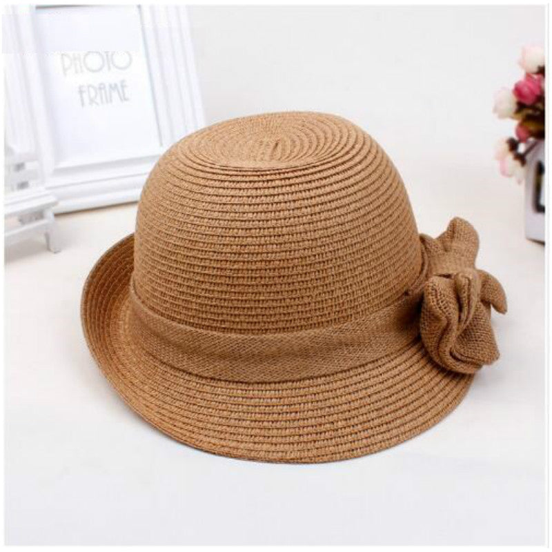 Summer Sun Hat With Ribbon Bow Decoration