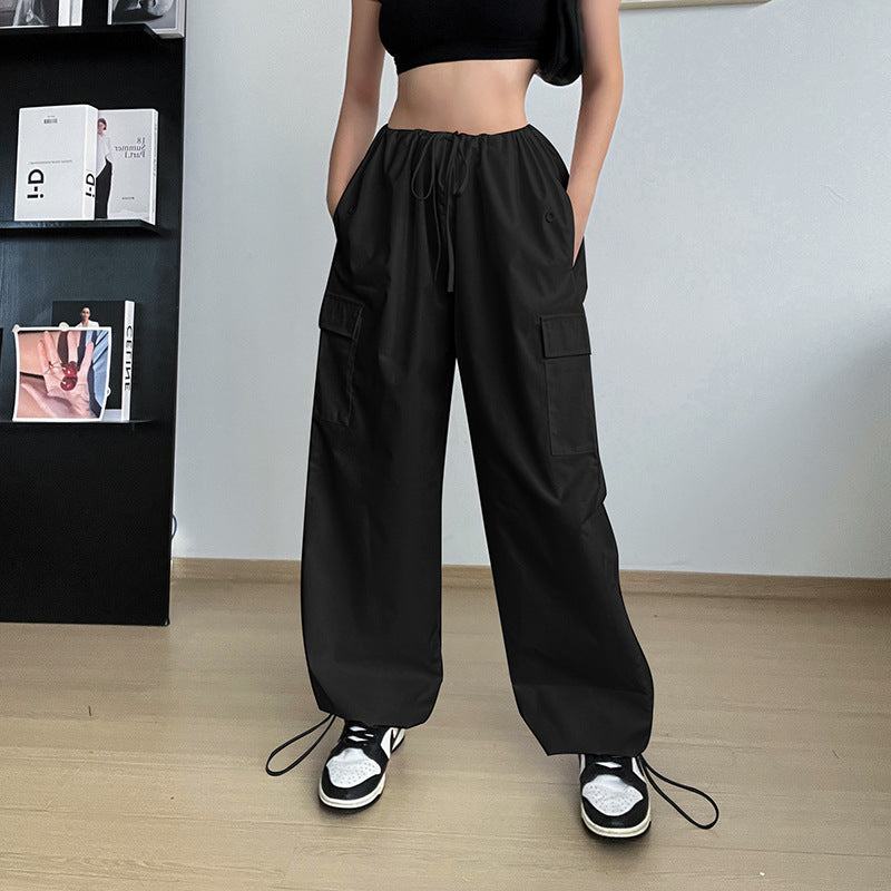 Casual Chic Wide Leg Straight Cargo Pants